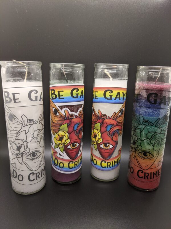 Be Gay Do Crime Prayer Candle - Image 6